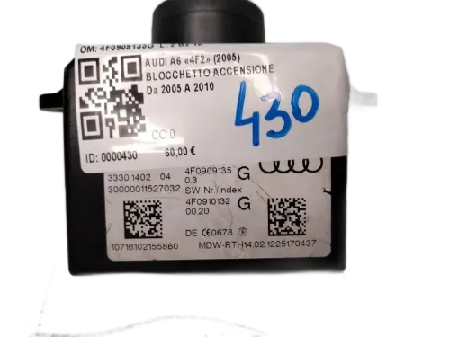 Blocchetto Accensione AUDI A6 Avant Serie C6 (4F5) (04>12)