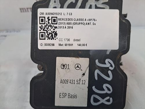 ABS MERCEDES Classe A Serie (W176) (12>18)