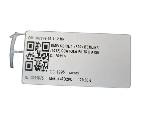 Scatola filtro esterno Cabina BMW Serie 1 F20 (11>19)