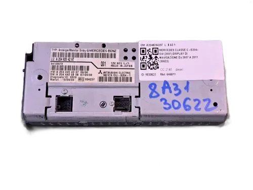 Display multifunzione computer di bordo MERCEDES Classe C S. Wagon W204