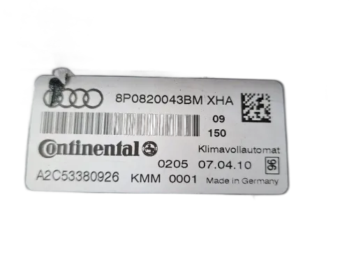Comandi Clima AUDI A3 Serie (8P1) (05>08)