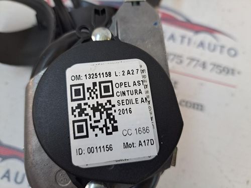 Cintura di sicurezza anteriore destra OPEL Astra J GTC (11>15)