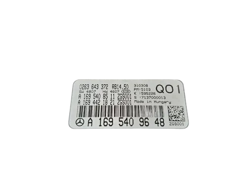 Quadro tachigrafo MERCEDES Classe A W169 3° Serie