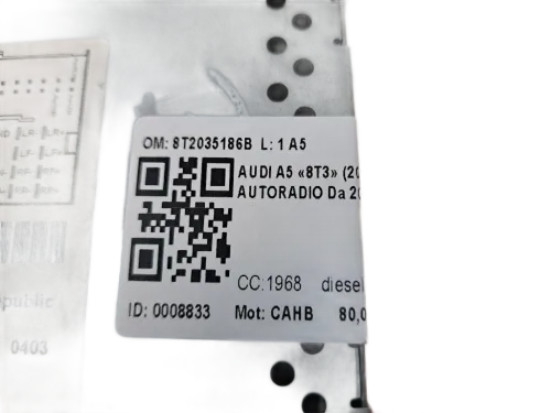 Autoradio AUDI A5 Berlina Serie (8T3) (07>)