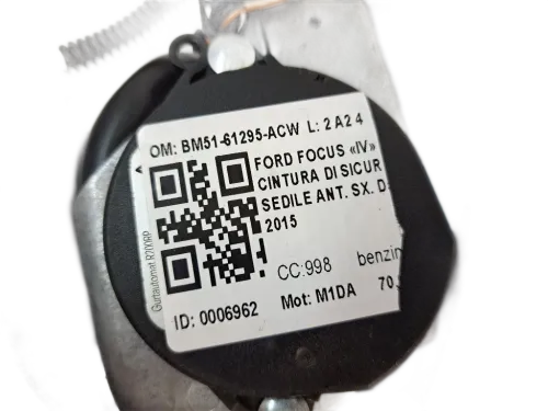Cintura di Sicurezza Anteriore Sinistra FORD Focus Berlina 5° Serie