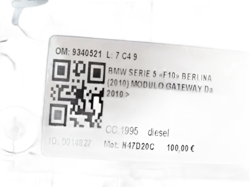 Centralina Gateway BMW Serie 5 F10