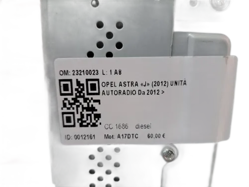Autoradio OPEL Astra J 2° Serie