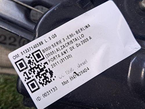 Portiera anteriore Destra BMW Serie 3 E90 Berlina 2° Serie