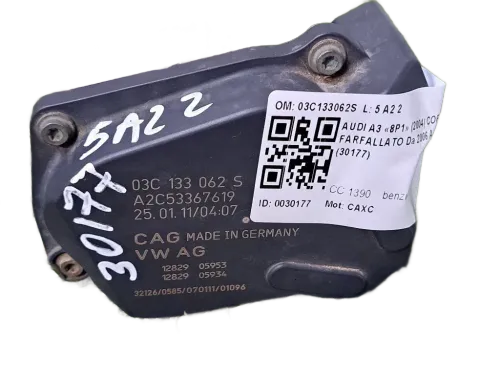 Corpo Farfallato AUDI A3 Serie (8P1) (05>08)