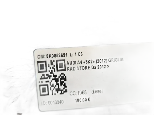 Griglia Anteriore AUDI A4 Avant (8K5) (08>15)