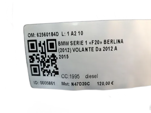 Volante BMW Serie 1 F20 (11>19)