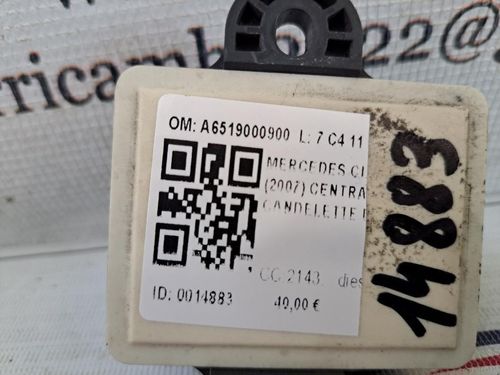Centralina candelette MERCEDES Classe C Berlina W204