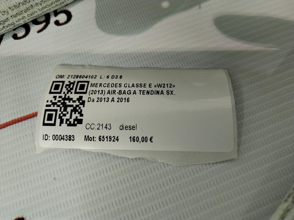 Airbag a tendina laterale Sinistro Guida MERCEDES Classe E Berlina W212
