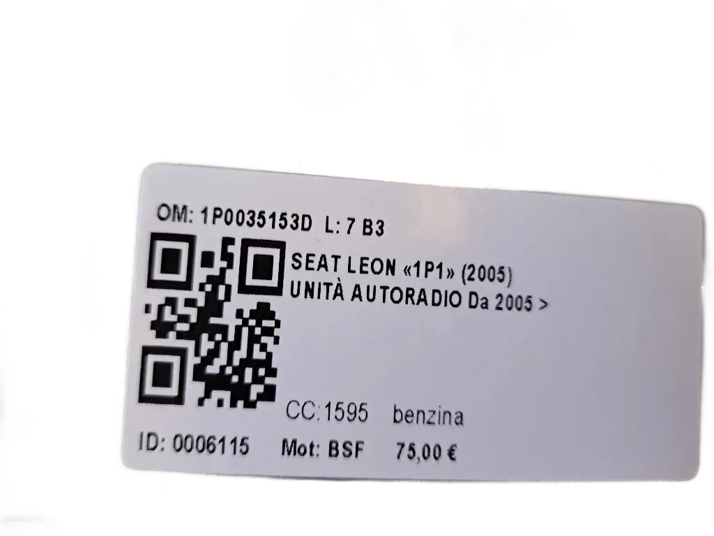 Autoradio SEAT Leon 2° Serie