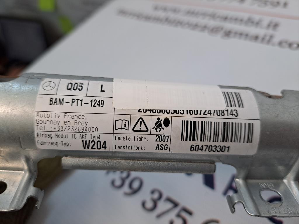 Airbag a tendina laterale Sinistro Guida MERCEDES Classe C Berlina W204
