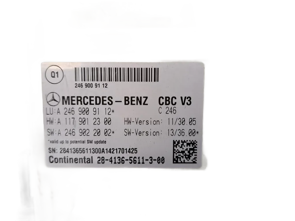 Modulo SAM MERCEDES Classe B W246 2° Serie