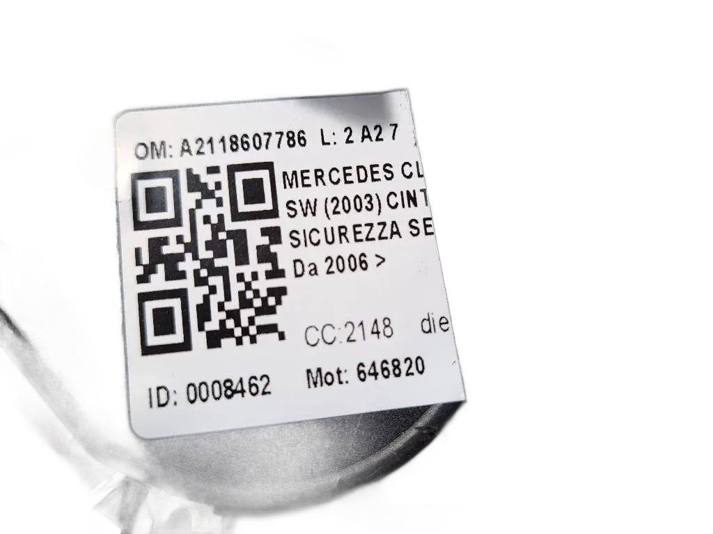 Cintura di Sicurezza Anteriore Sinistra MERCEDES Classe E Berlina W211 2° Serie