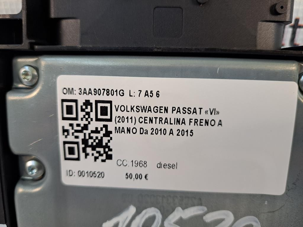 Centralina freno stazionamento VOLKSWAGEN Passat Berlina 5° Serie