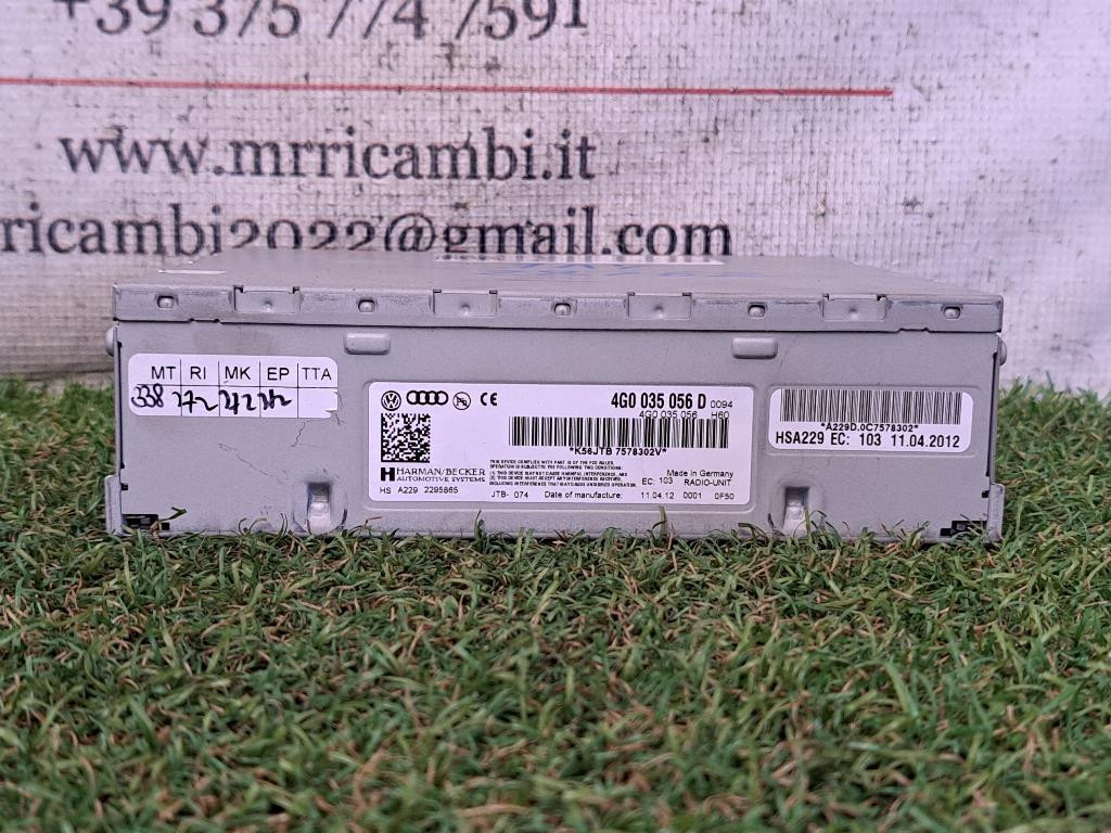 Unità di controllo multimediale navigatore GPS AUDI A5 Berlina Serie (8T3) (07>)