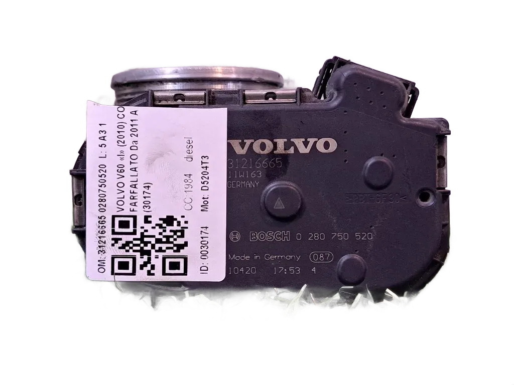 Corpo Farfallato VOLVO V60 1° Serie