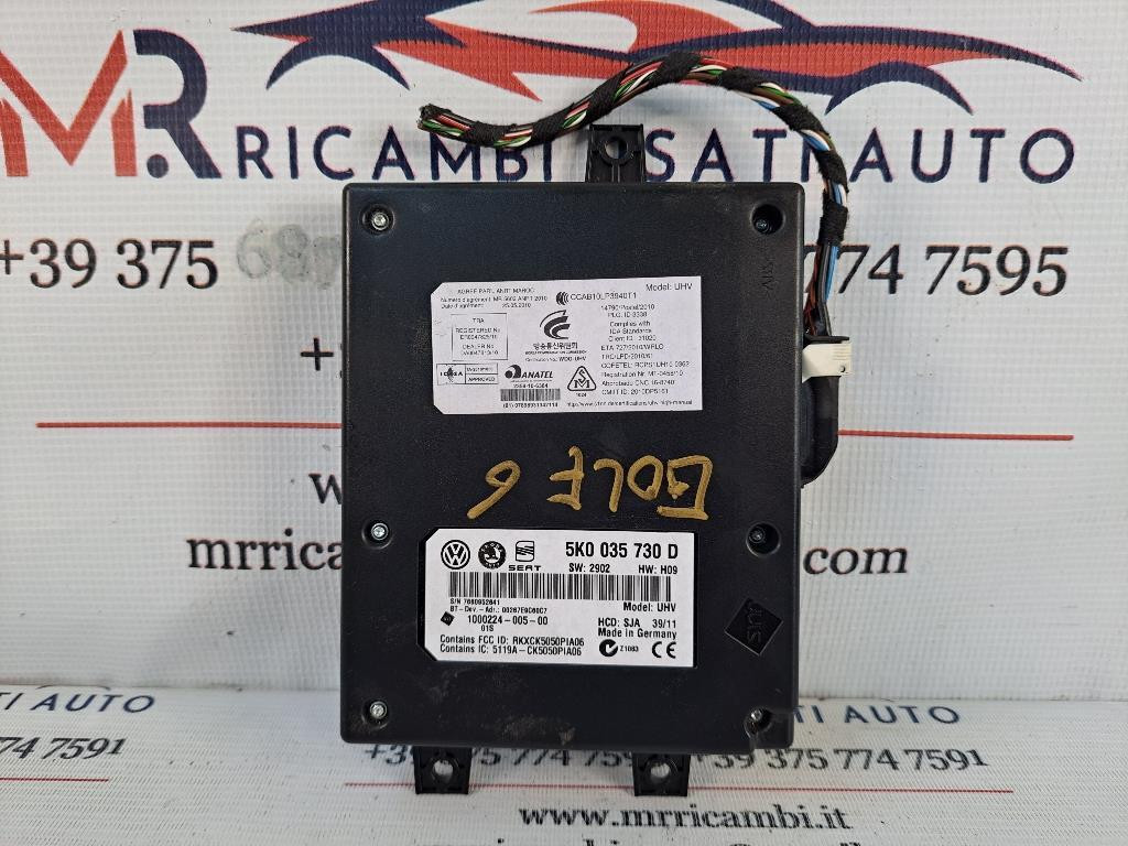 Centralina bluetooth telefono VOLKSWAGEN Golf 6 Berlina (08>12)