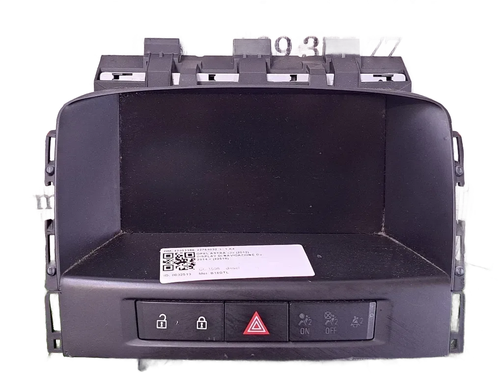 Display multifunzione computer di bordo OPEL Astra J 2° Serie