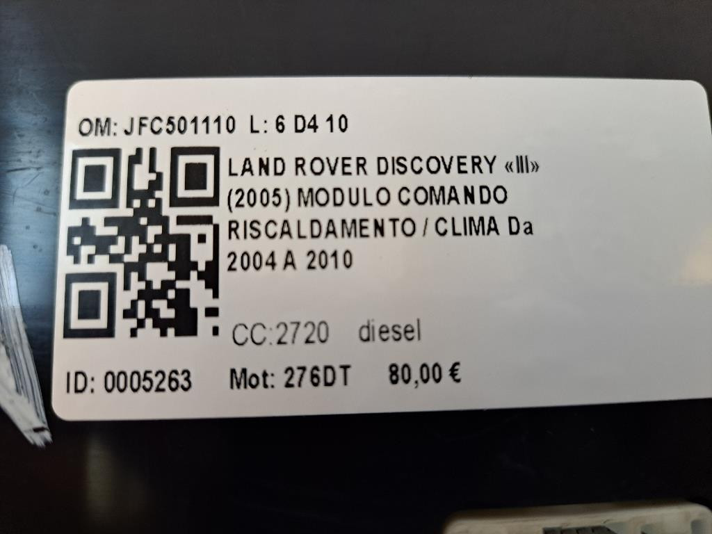 Comandi Clima LAND ROVER Discovery Serie III (04>10)