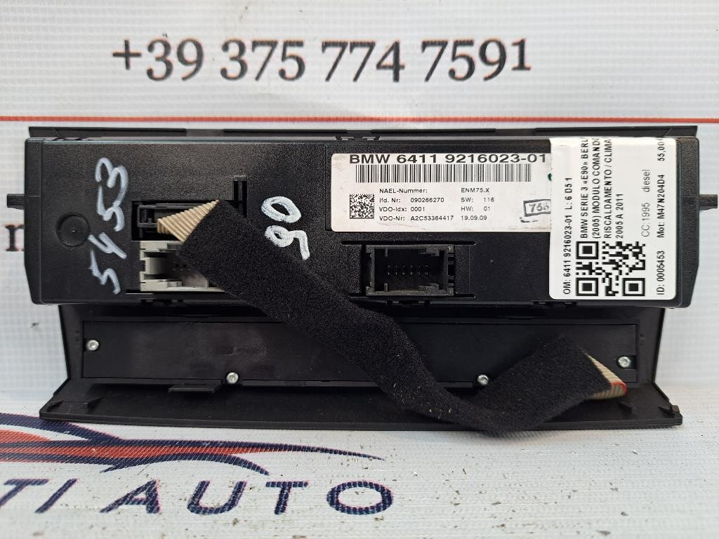 Comandi Clima BMW Serie 3 E90 Berlina 2° Serie