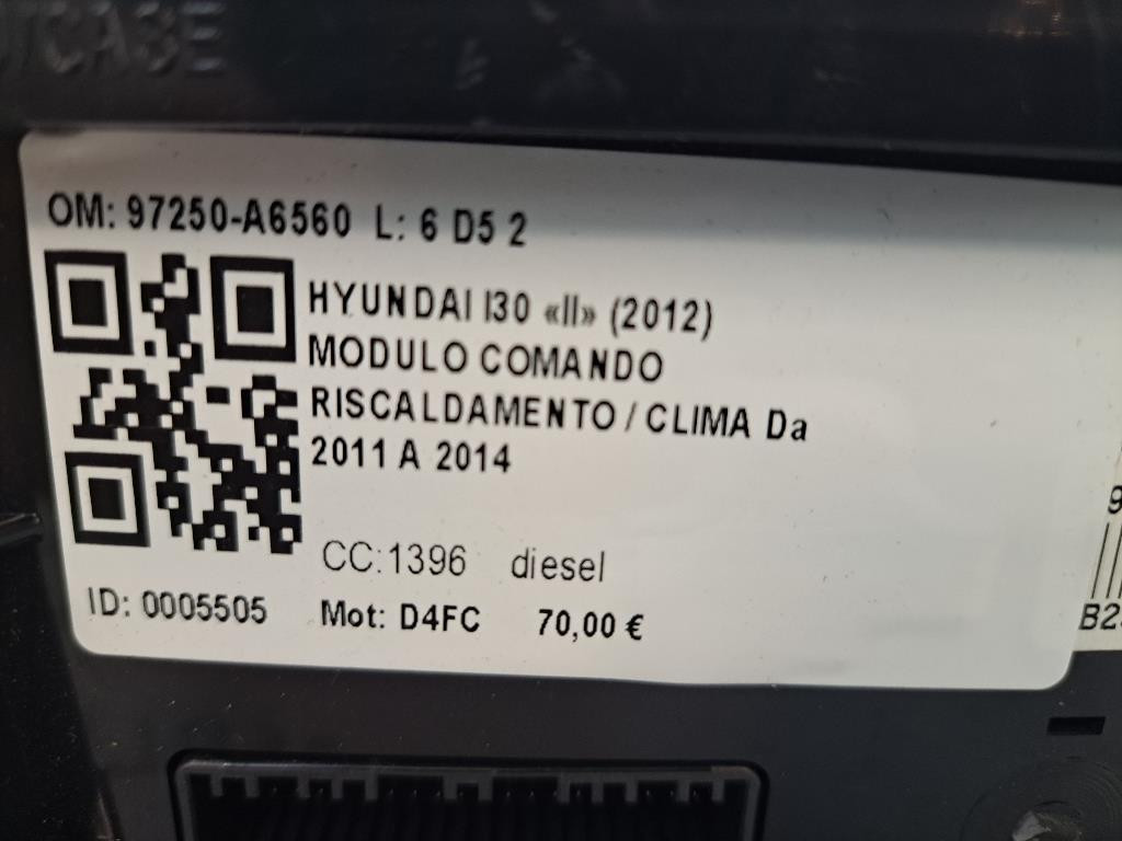 Comandi Clima HYUNDAI i30 Serie (12>18)