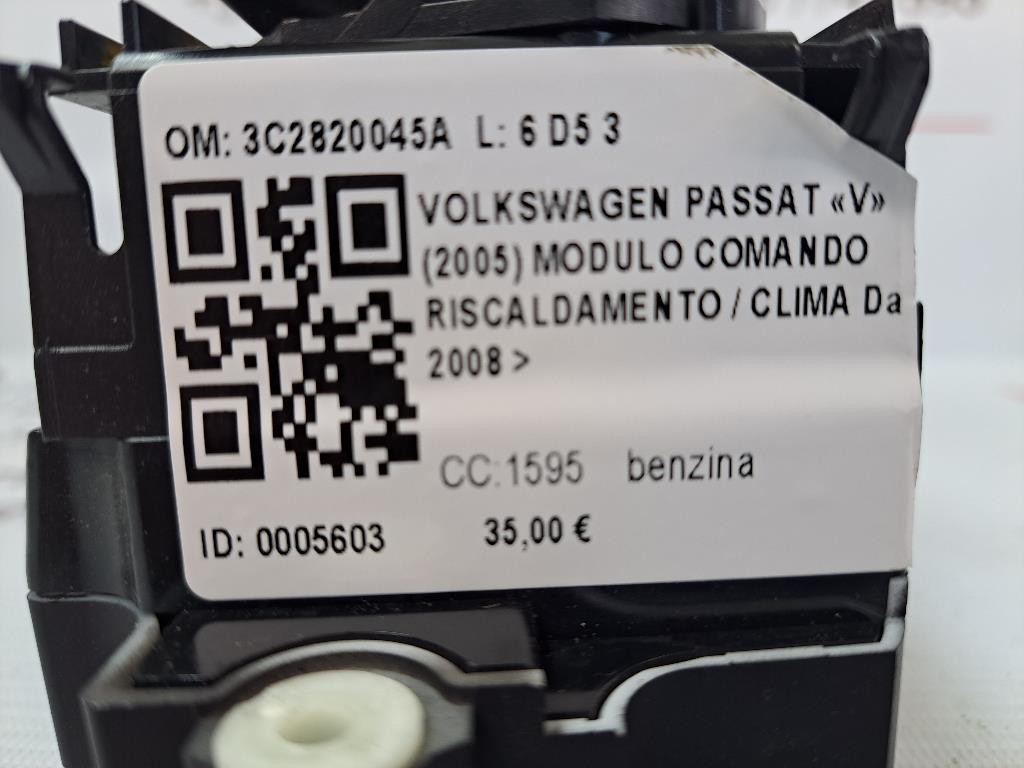 Comandi Clima VOLKSWAGEN Passat Berlina 4° Serie