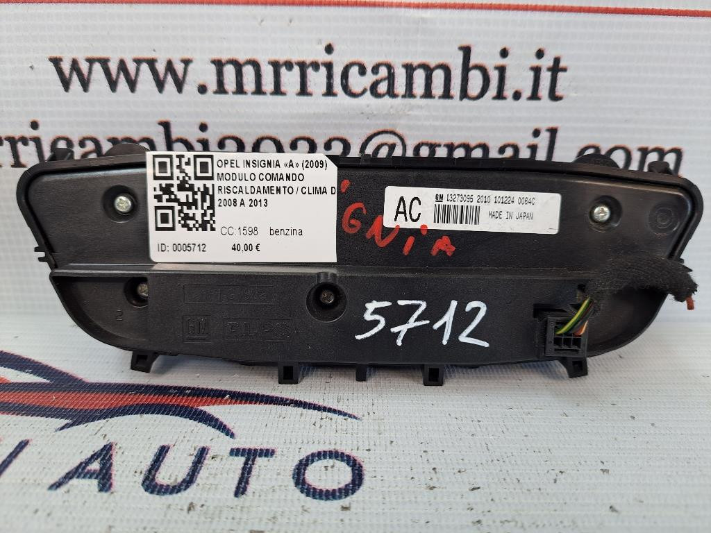 Comandi Clima OPEL Insignia Berlina
