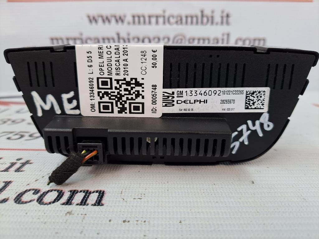Comandi Clima OPEL Meriva 3° Serie