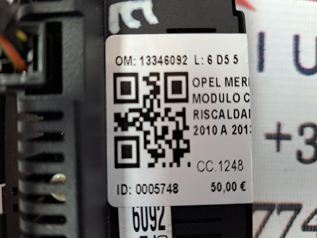 Comandi Clima OPEL Meriva 3° Serie