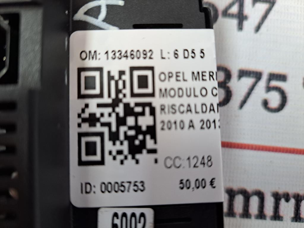 Comandi Clima OPEL Meriva 3° Serie