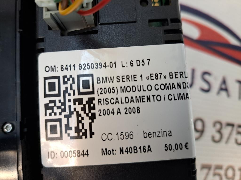Comandi Clima BMW Serie 1 Serie (E87) (04>07)