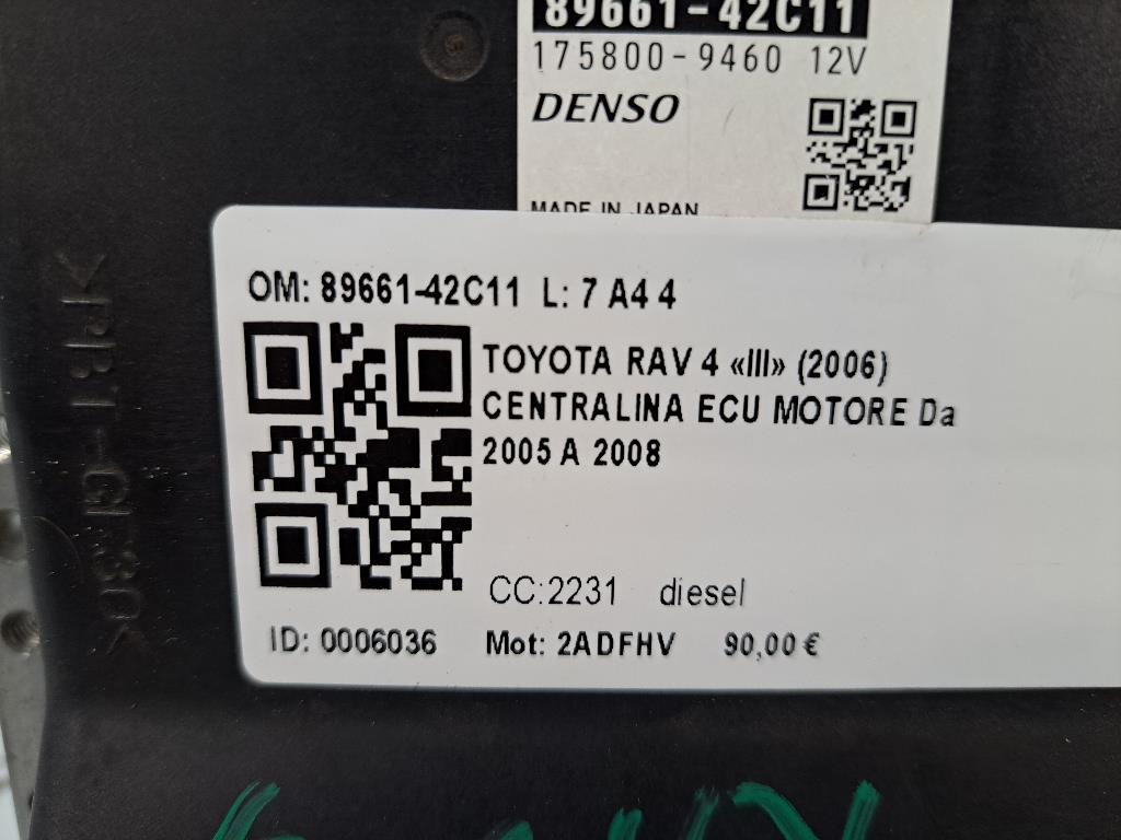 Centralina ECU TOYOTA Rav4 4° Serie