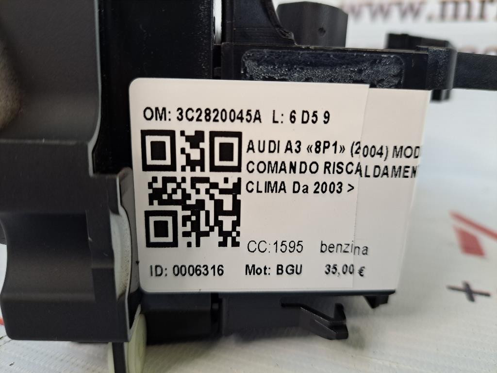 Comandi Clima AUDI A3 Serie (8P1) (05>08)