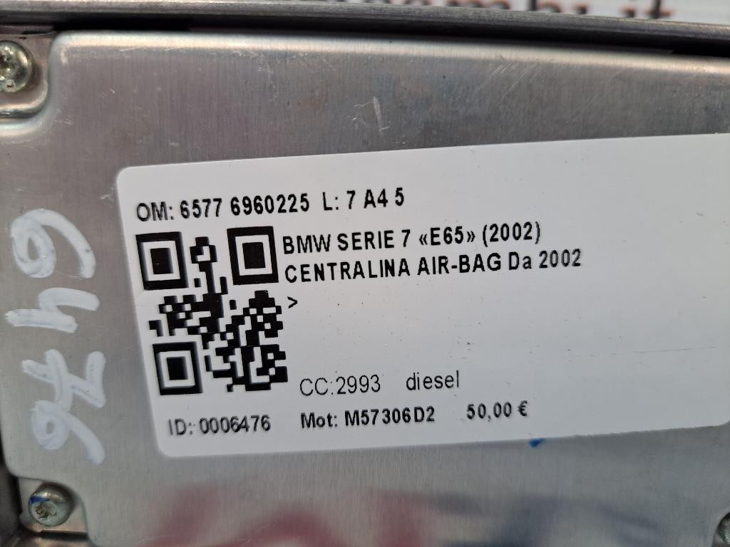 Centralina Airbag BMW Serie 7 E65/E66/E67/E68