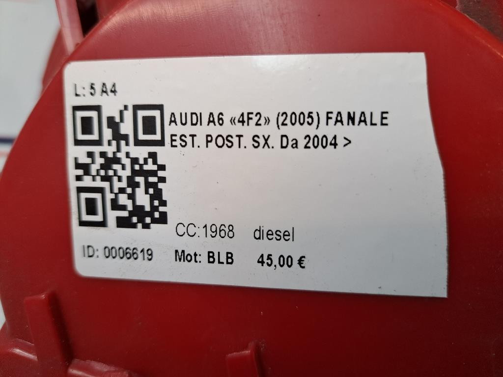 Stop fanale Posteriore sinistro lato Guida AUDI A6 Avant Serie C6 (4F5) (04>12)