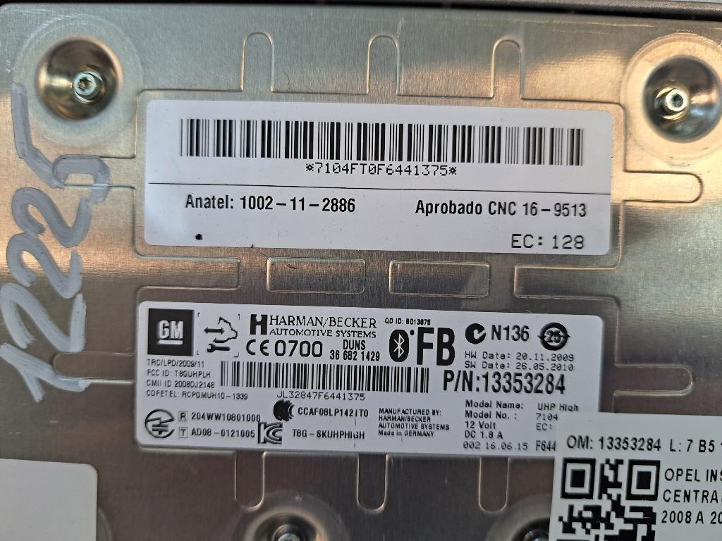 Centralina bluetooth telefono OPEL Insignia Berlina