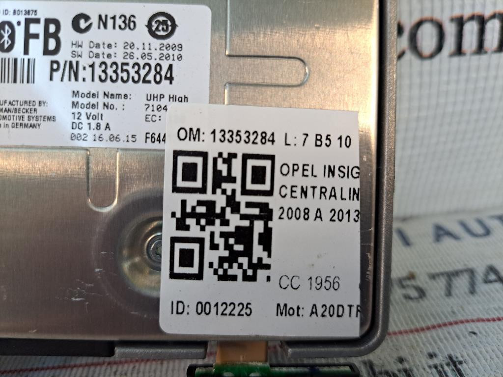 Centralina bluetooth telefono OPEL Insignia Berlina
