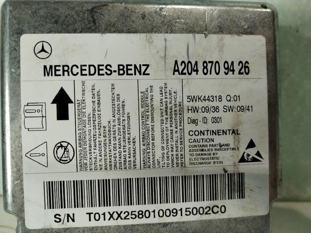 Centralina Airbag MERCEDES Classe C Berlina W204