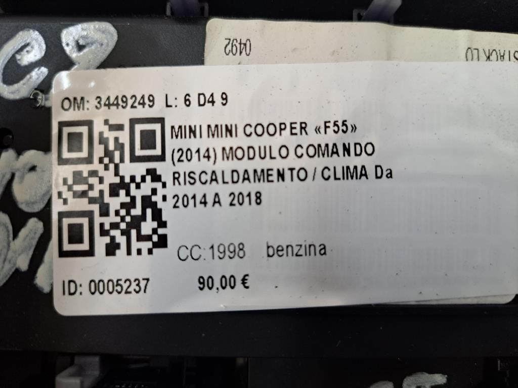 Comandi Clima MINI Cooper 2° Serie