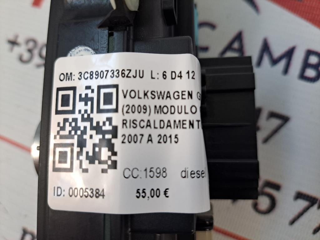 Comandi Clima VOLKSWAGEN Golf 6 Berlina (08>12)
