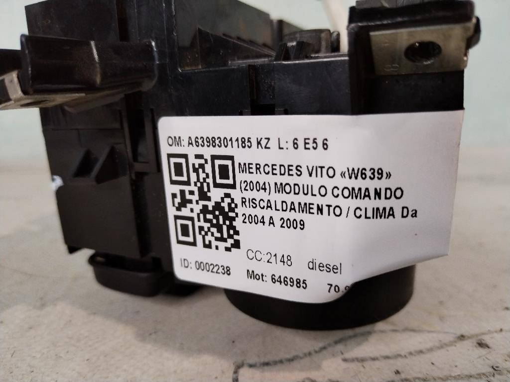 Comandi Clima MERCEDES Vito W639 2° Serie