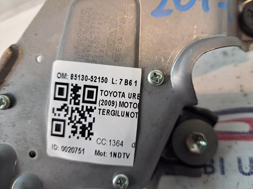 Motorino Tergilunotto posteriore TOYOTA Urban Cruiser 1° Serie