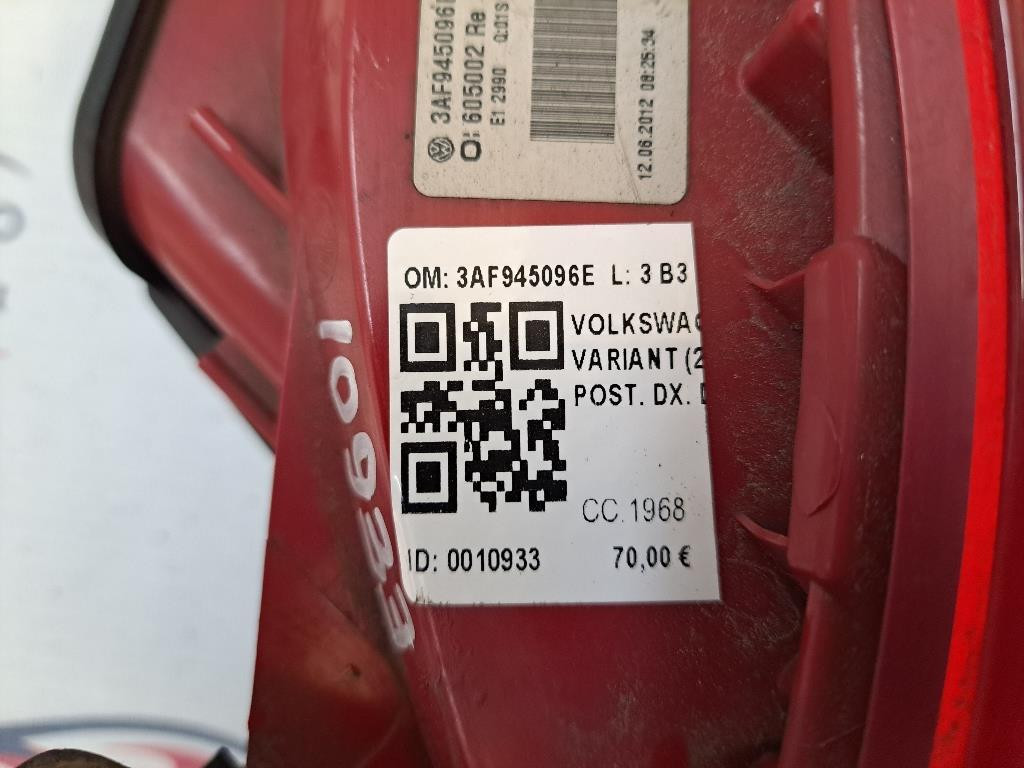 Stop fanale posteriore Destro VOLKSWAGEN Passat Variant 5° Serie