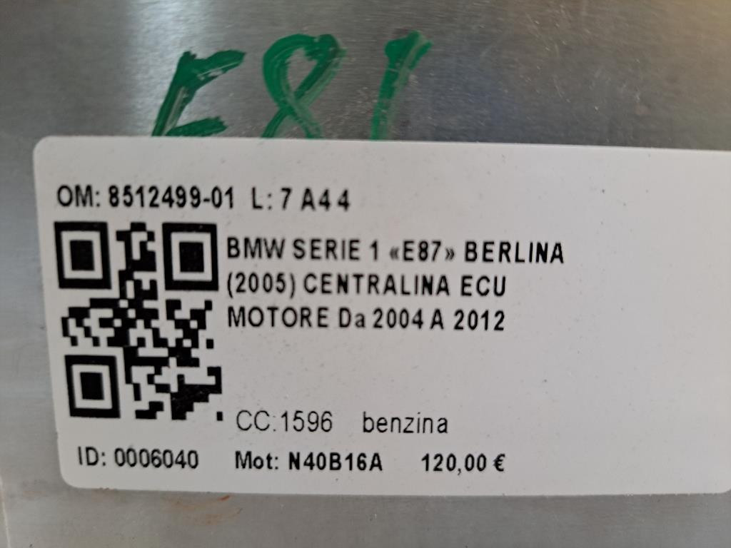 Centralina ECU BMW Serie 1 Serie (E87) (04>07)