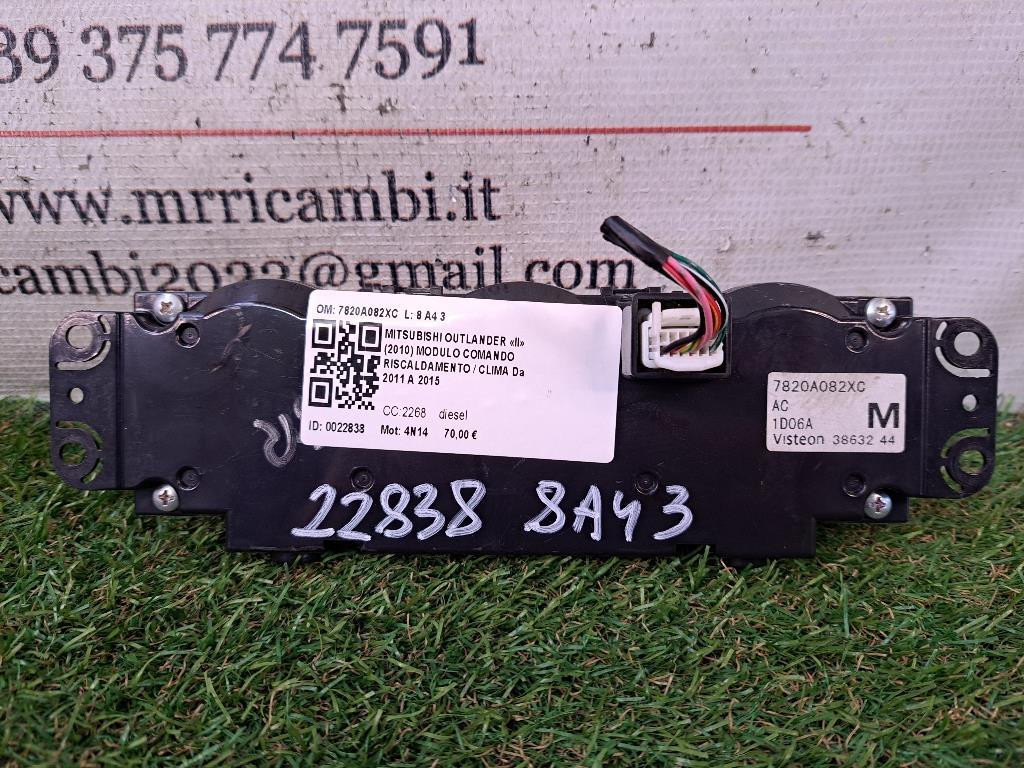 Comandi Clima MITSUBISHI Outlander Serie (CW0) (09>12)