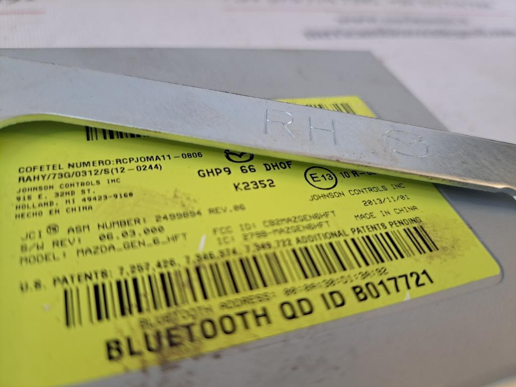 Centralina bluetooth telefono MAZDA 6 Serie (12>)